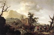 WOUWERMAN, Philips Stag Hunt in a River iut7 oil painting reproduction